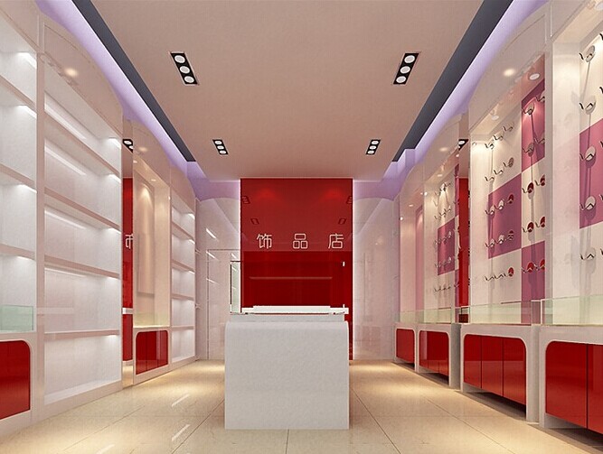 南昌象山路饰品展柜店展示