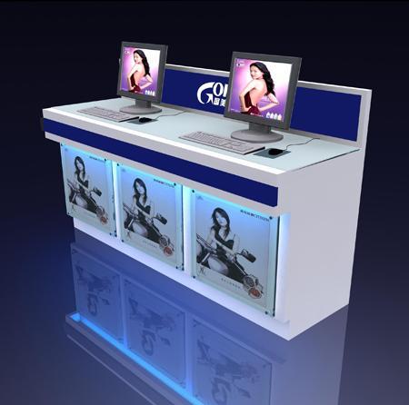 高档精品江西电脑展柜，品牌笔记本展台定做